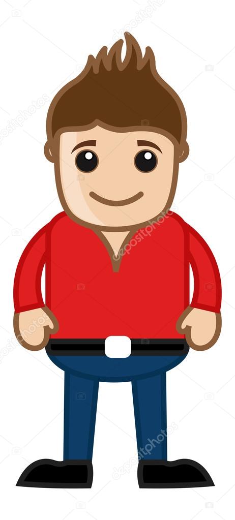 Designer Haircut Office Corporate Cartoon People Stock