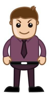 dürüst bir fikir - ofis kurumsal karikatür kişi