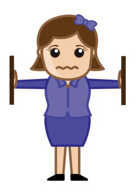 Office yükü ve iş kavramı - ofis kurumsal karikatür kişi yük