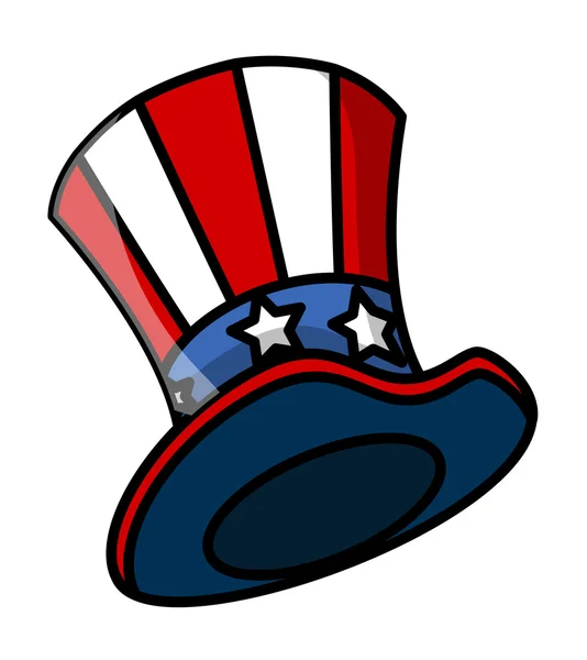 Uncle sam hatt vektor — Stock vektor