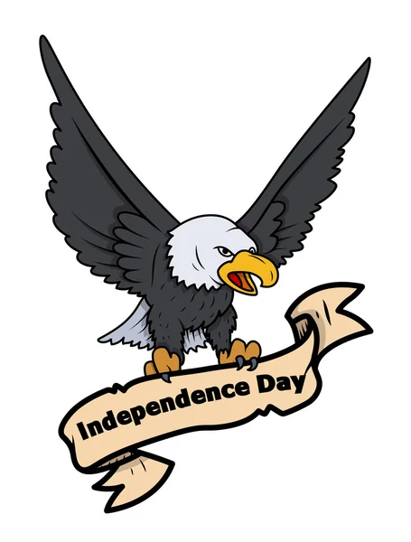 Independence Day Eagle - Banner — Stock Vector