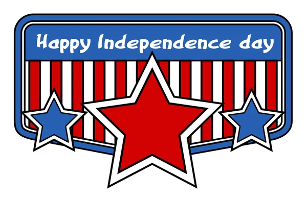 Szczęśliwy dzień niepodległości clipart — Wektor stockowy