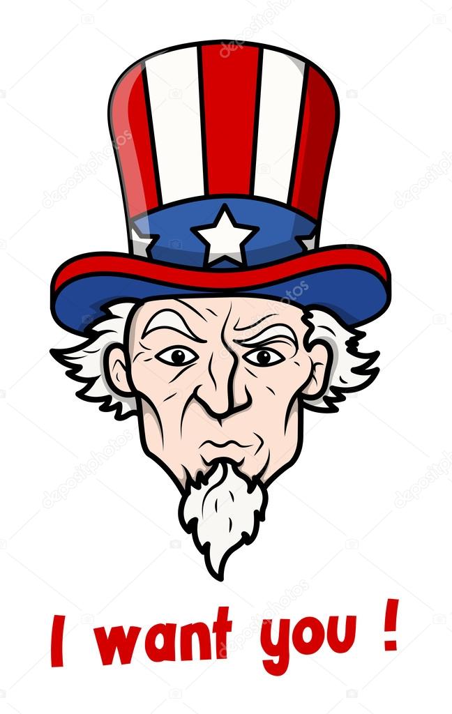 I want you - 4th of July Vector Illustration