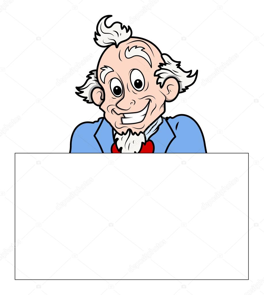 Uncle sam holding a blank banner vector