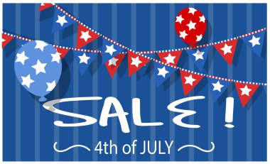 4 Temmuz Satılık vektör arka plan