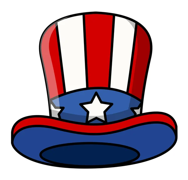 Rajzfilm uncle sam kap — Stock Vector