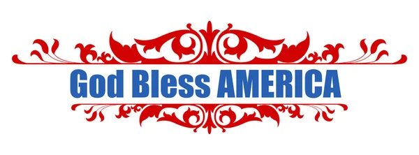 God Bless America - 4th of july Vector — Stock Vector