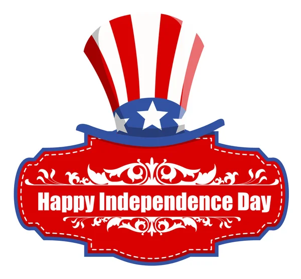 Feliz dia da independência - 4 de julho Vector — Vetor de Stock