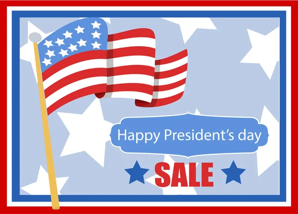 Του Προέδρου ευτυχισμένη ημέρα διάνυσμα banner εικονογράφηση — Διανυσματικό Αρχείο