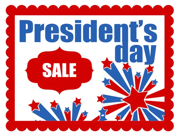 Presidentens dag salu banner — Stock vektor