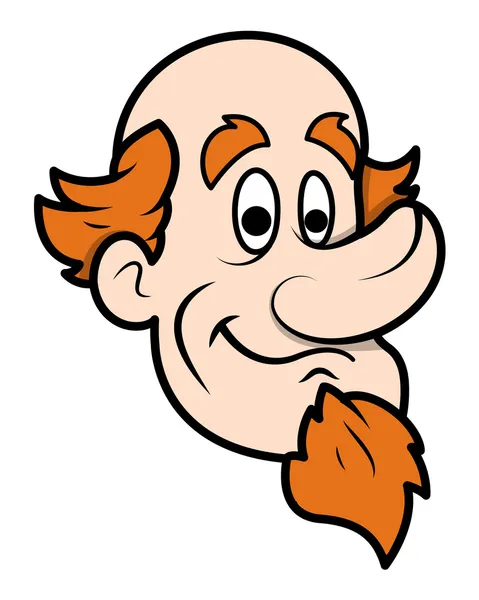 Cartoon Face Comic Oncle Sam - 4 juillet Vector — Image vectorielle