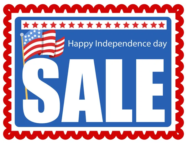 Sale stamp - 4th of july Vector — Stock Vector