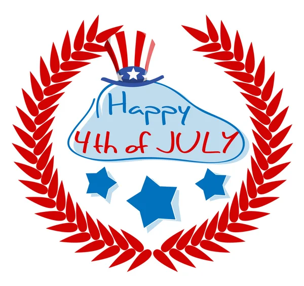 Happy 4th of july background — Stock Vector