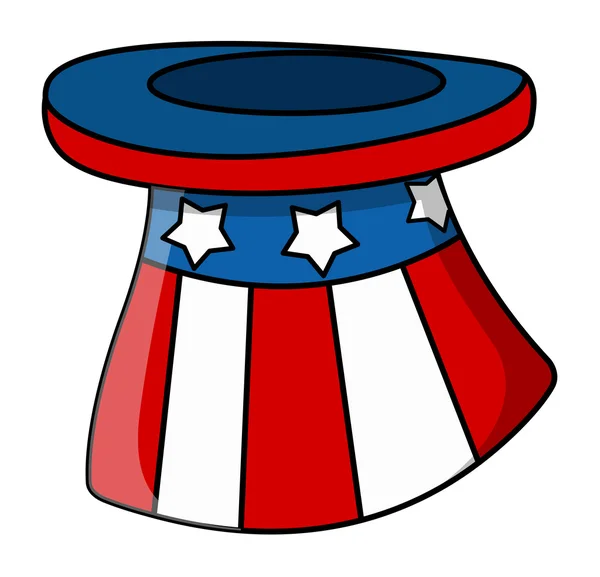 Vector hat of uncle sam — Stock Vector