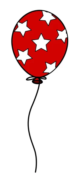 Ballon met 4 juli thema vector — Stockvector