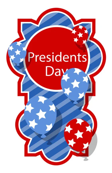 Journée des présidents Contexte — Image vectorielle