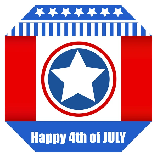 Happy 4th of july vector design — Stock Vector