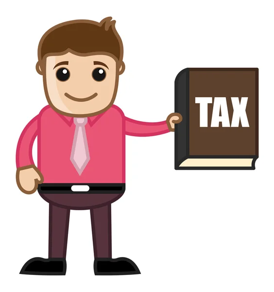 Know Your Tax Concept - Business Cartoon — Stock Vector