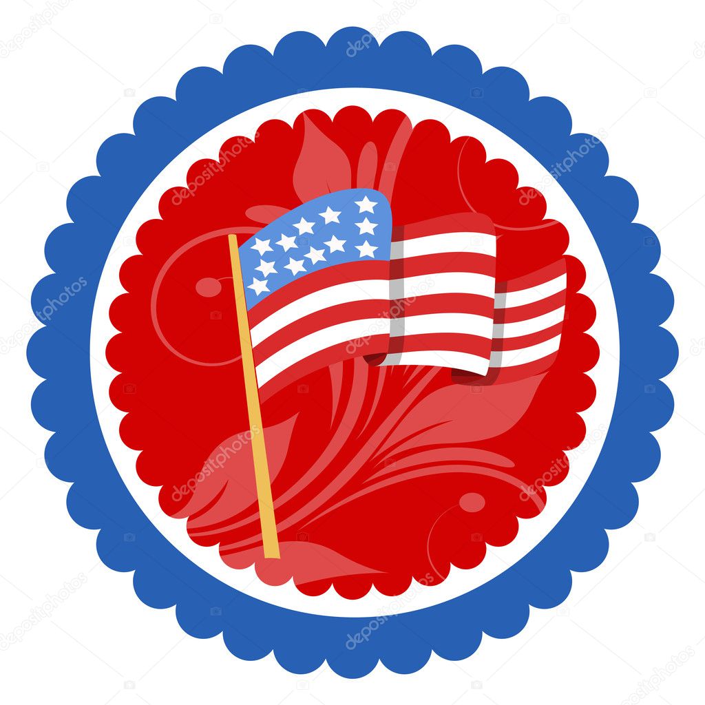 4th of july background Vector