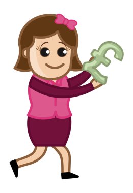 pound - karikatür iş vektör çizimler