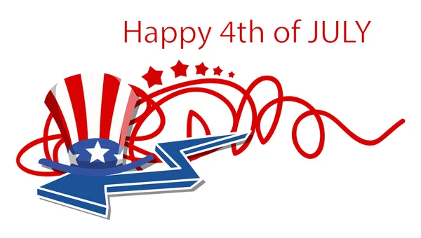 Happy 4th of july design — Stock Vector