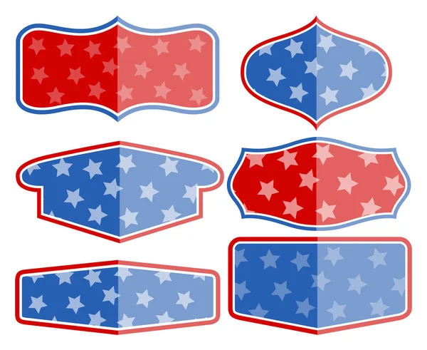 Vector banner templates frame - 4th of july vector illustration — Stock Vector