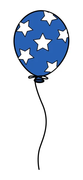 Ballon - democratie viering - 4 juli vectorillustratie — Stockvector