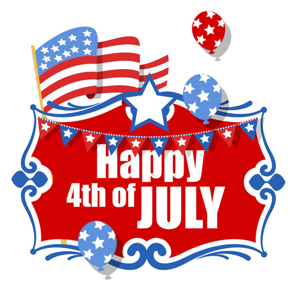 Happy 4th of July background
