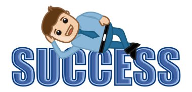 başarı - eğlence hayatı - iş vektörel çizimler karikatür