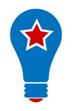 ampul ile ABD vatansever Tema