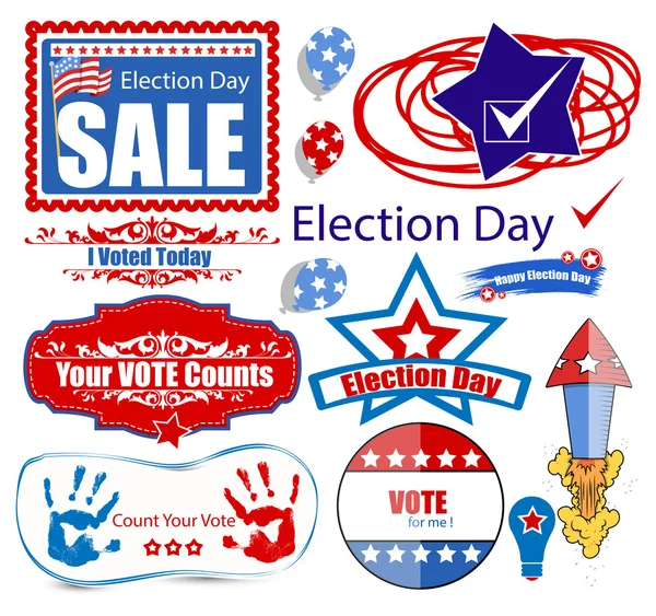 America Election Day Sale Graphics Set — Stock Vector