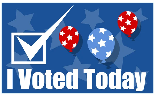 Ho votato oggi - Election Day Sfondo vettoriale — Vettoriale Stock