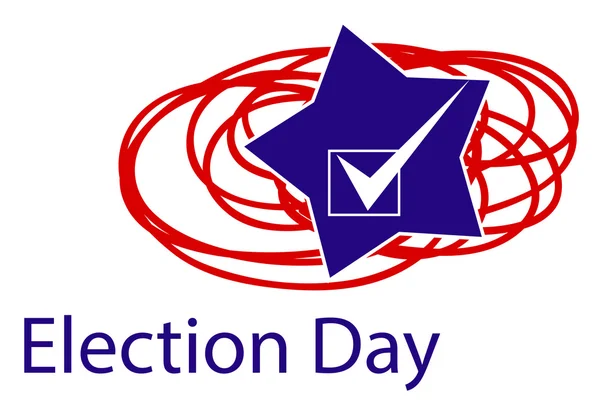 Ilustración de vector de día de las elecciones usa — Archivo Imágenes Vectoriales