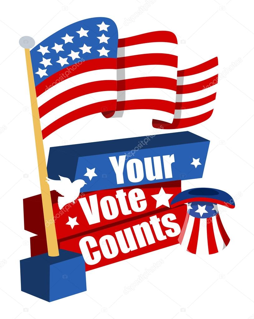 Your vote counts - Election Day Vector Illustration