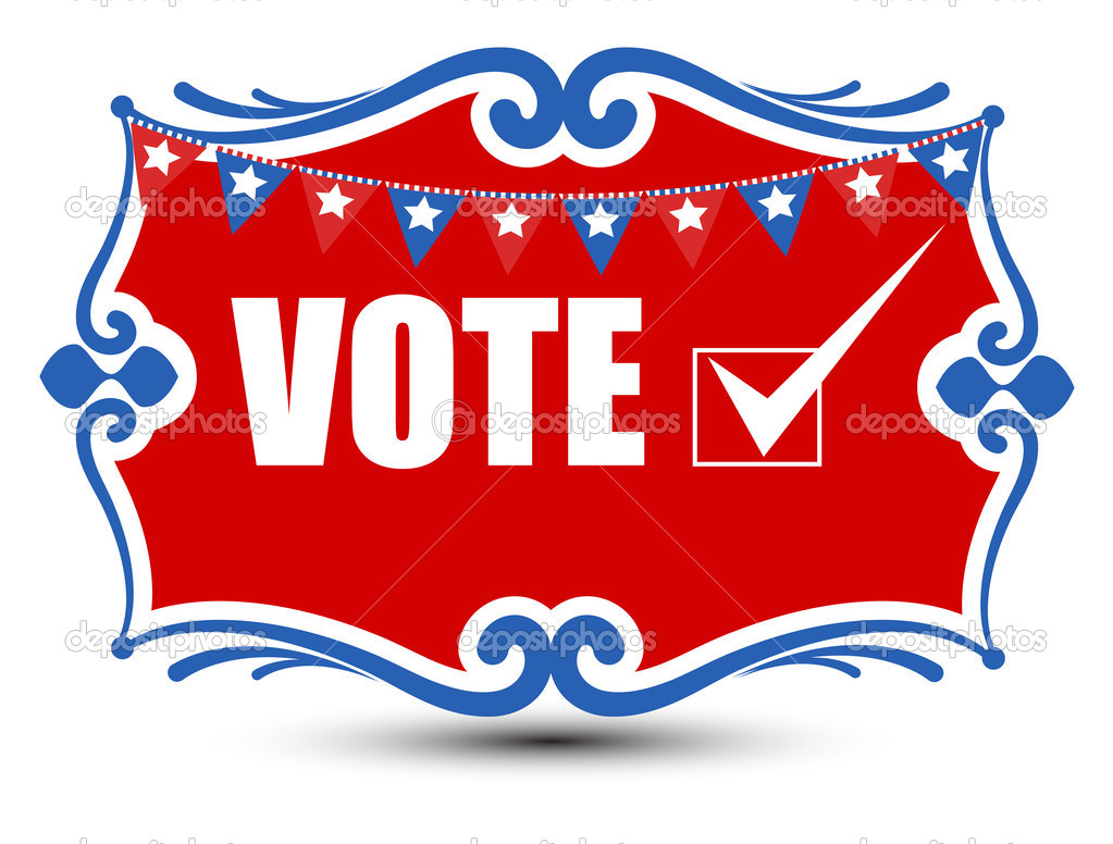Vote - Decorative Banner - Election Day Vector Illustration