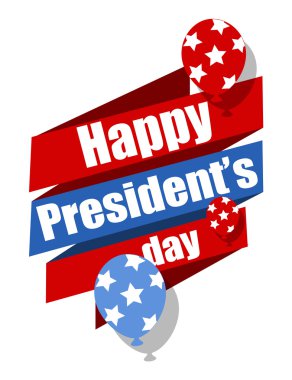 Happy Başkanlar Günü vektör grafik illüstrasyon