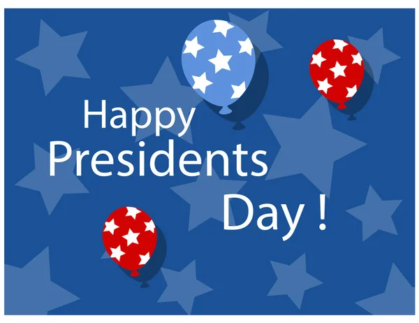 Happy Presidents Day Background Vector Illustration — Stock Vector