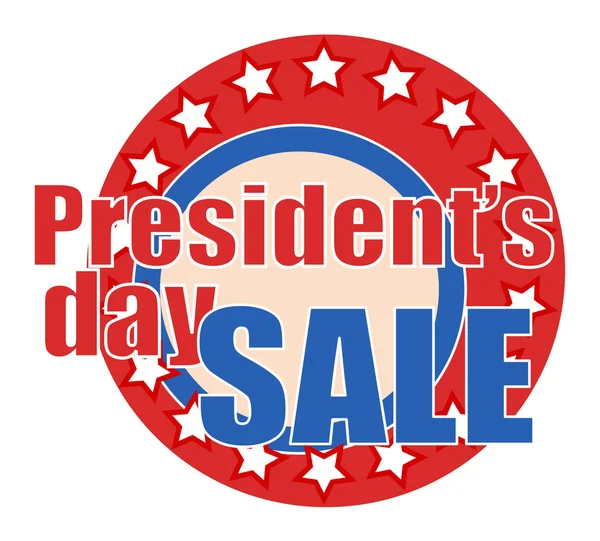 Presidenti Day Vendita Badge — Vettoriale Stock