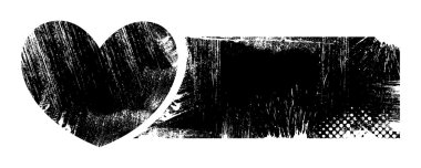 aşk - grunge vektör çizim arka planı