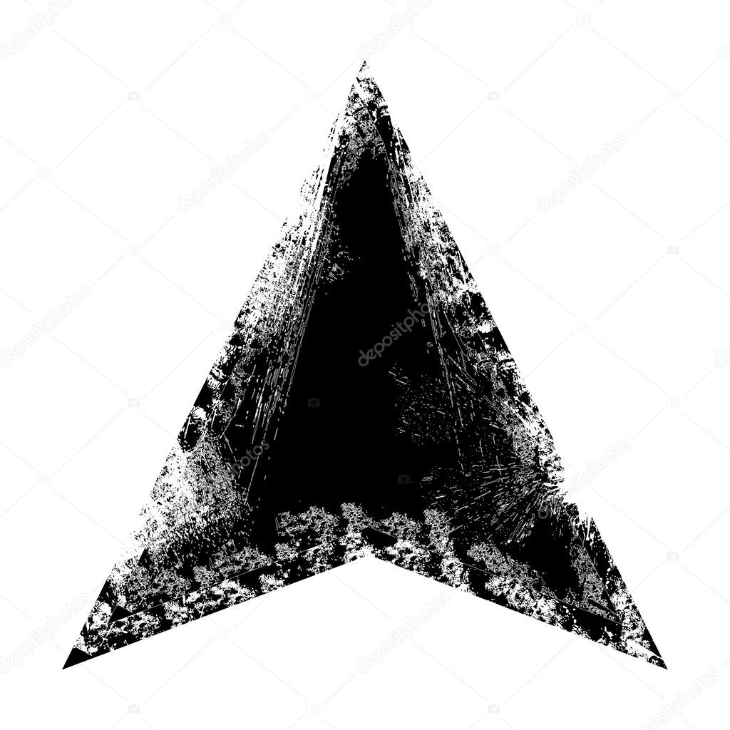Grunge Triangle Frame Vector Illustration Background