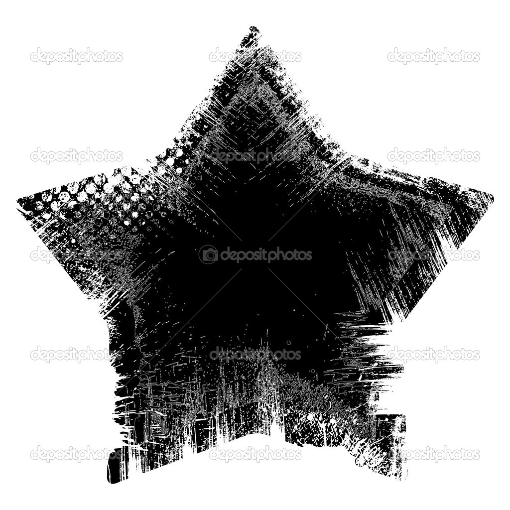 Star - Grunge Vector Illustration Background