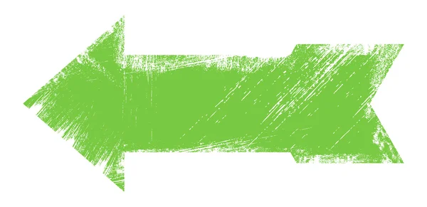 Vector de flecha verde Grunge — Vector de stock