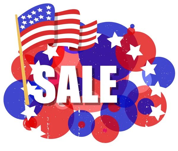 Sale - 4th of July Vector theme Design — Stock Vector