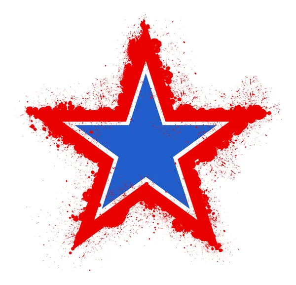 Grunge star - 4th of July Vector theme Design — Stock Vector