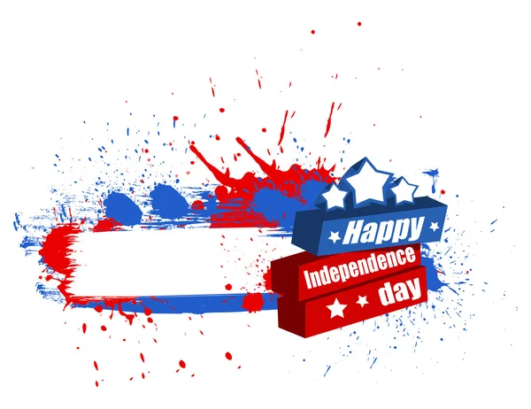 Fond de bannière jour de l'indépendance heureux — Image vectorielle