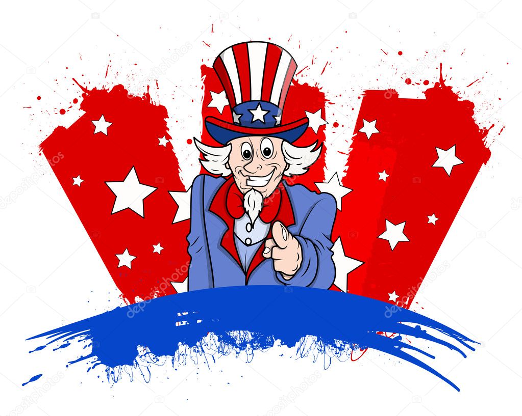 Uncle Sam - 4th of July Vector theme Design