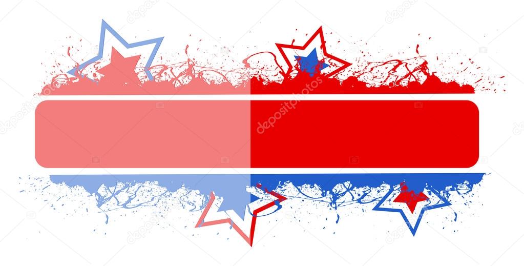Blank banner - 4th of July Vector theme Design