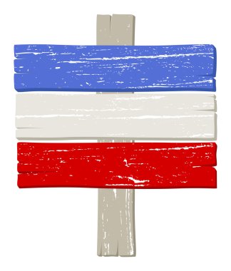 Ahşap pansiyon - ABD Bağımsızlık günü vektör Tema Tasarım