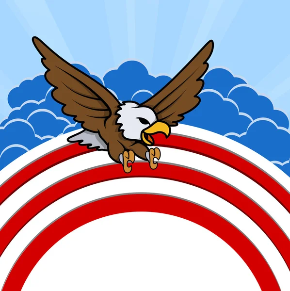 Bald eagle - 4th of July Vector thema Design — Stockvector