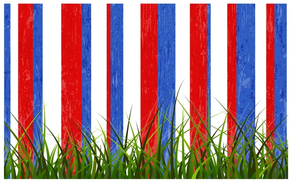 Línea de hierba - Día de la Independencia de EE.UU. Vector tema Diseño — Vector de stock